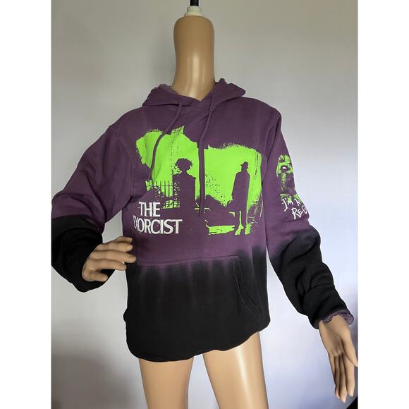 The Exorcist Men's Graphic Print Hoodie, Purple size S Small 34/36 - Picture 1 of 6